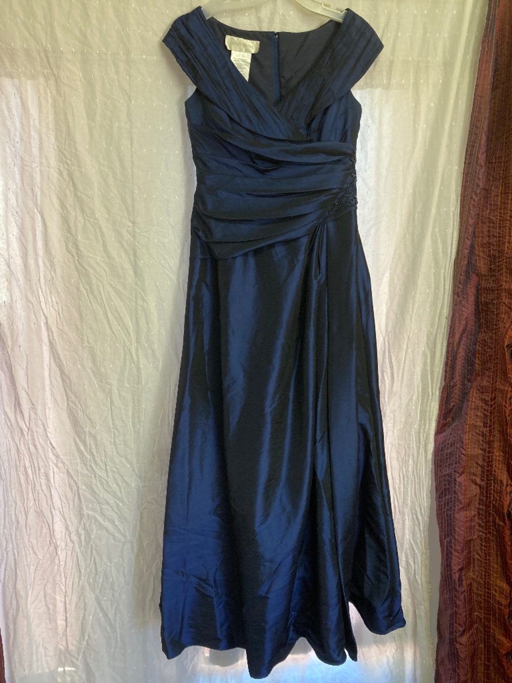 David's Bridal Navy Blue Formal Ball Gown Dress Size 12